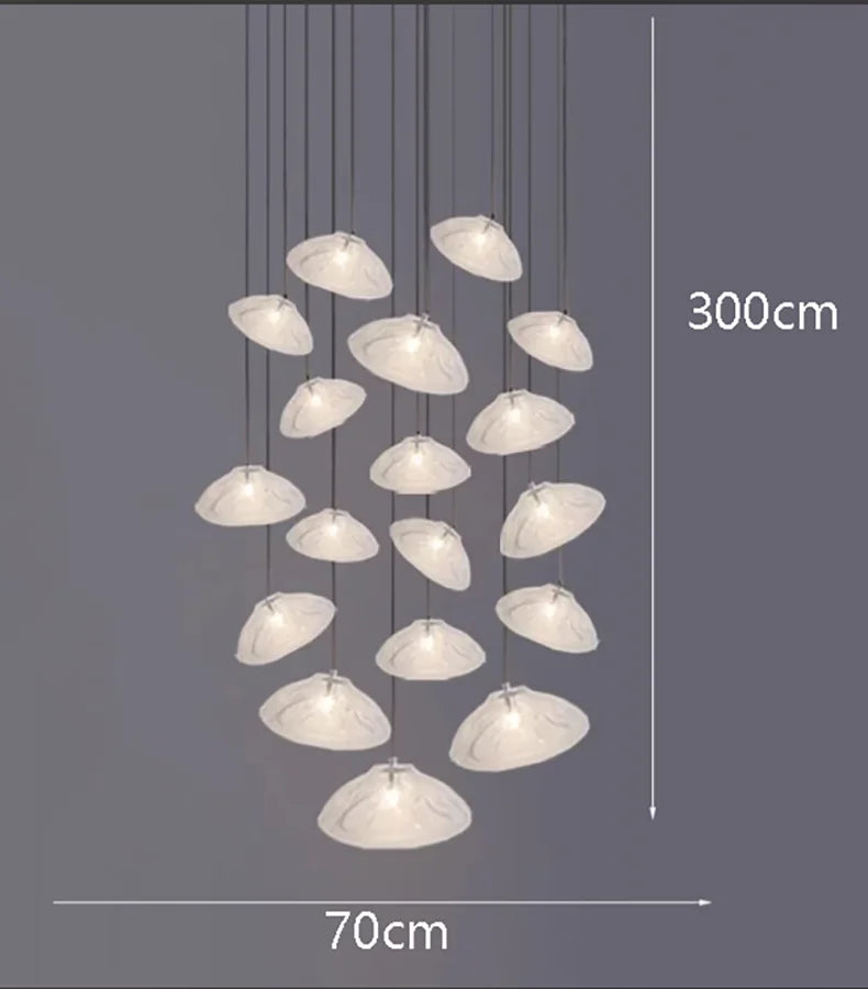 18 Head Modern Crystal Pendant Chandelier