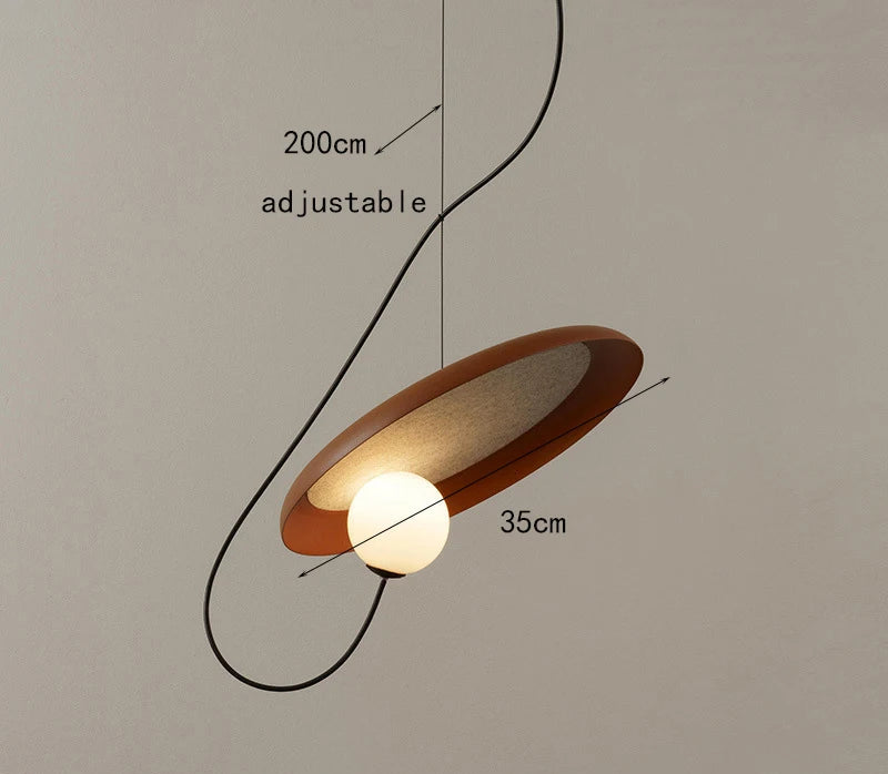 Brown 35 cm Funky Lamp