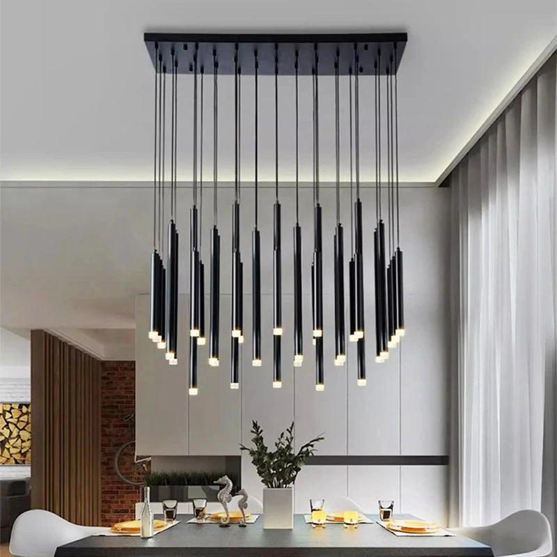 Black Modern LED Chandelier
