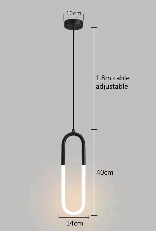 Black Modern Pendant Light
