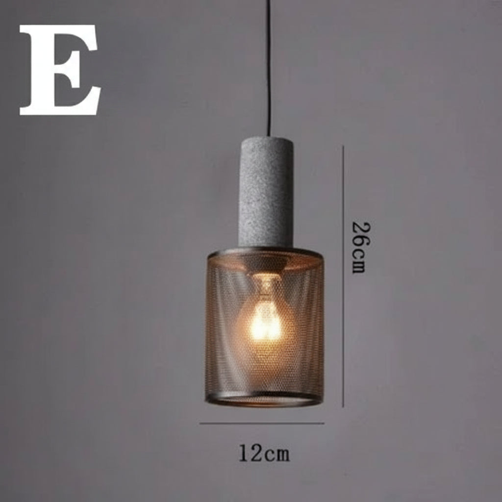 Concrete Pendant Light For Kitchen Island And Dining Room E