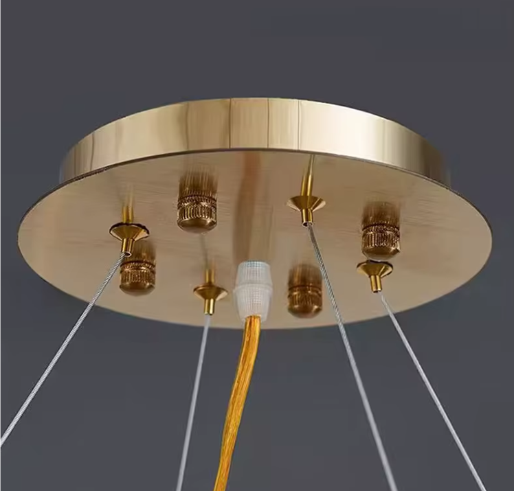 Details of golden chandelier