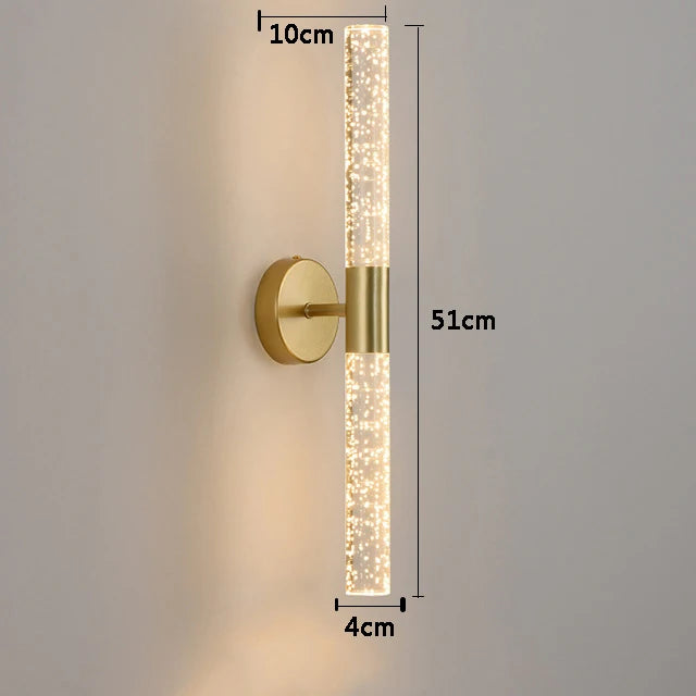 Nordic Crystal Rod Wall Lamp