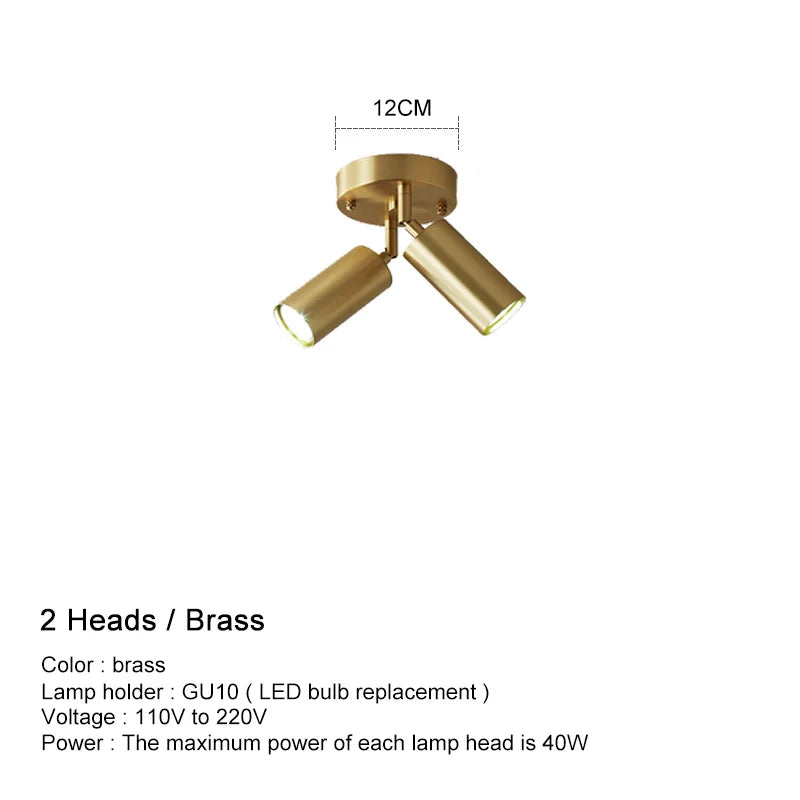 Double Brass Spotlight