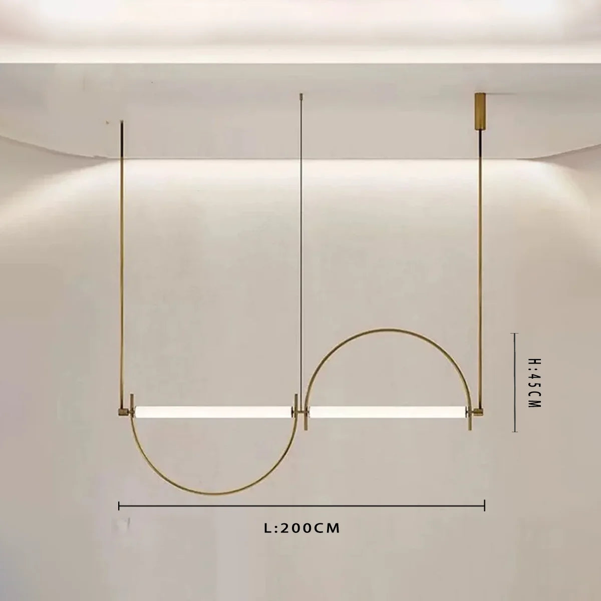Double Arch Minimalist Hanging Lamp