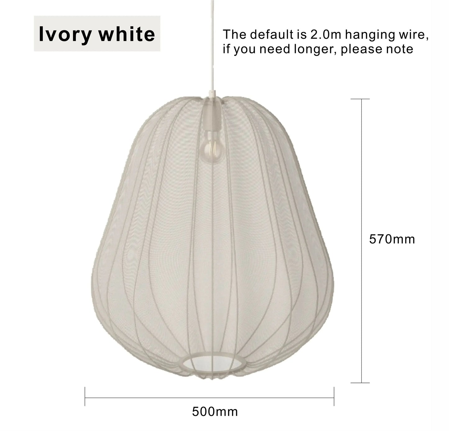 Fabric Mesh Hanging Ceiling Lamp A
