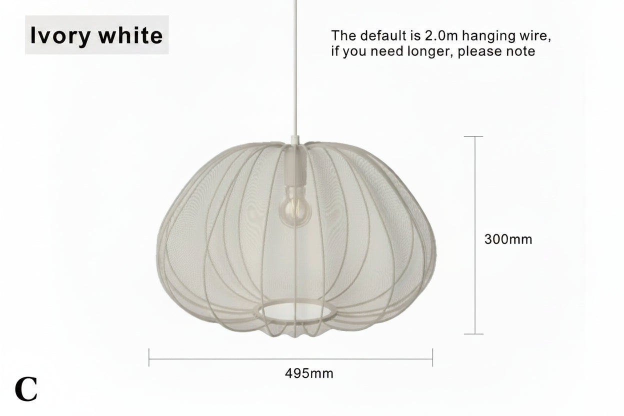 Fabric Mesh Hanging Ceiling Lamp C