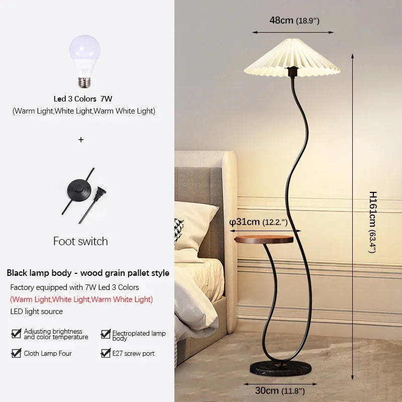 Floor Lamp With Built In Side Table