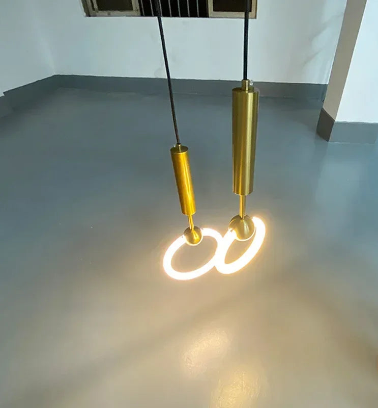 Gold Hanging Lamp