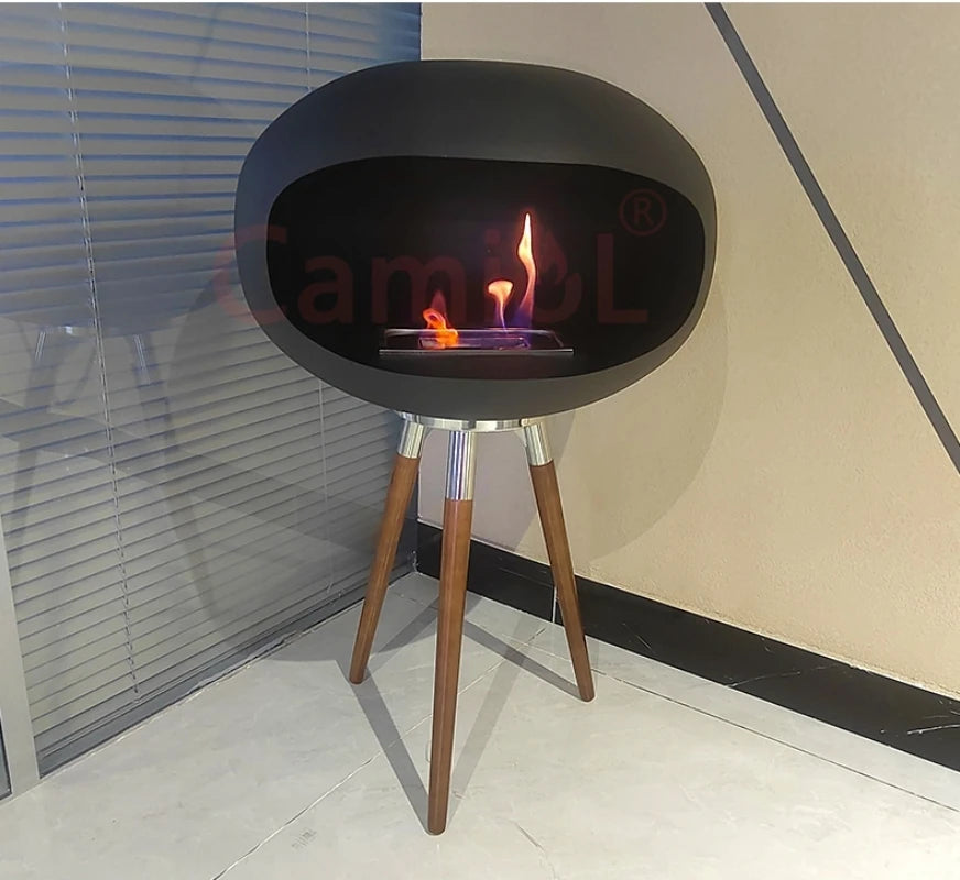 Indoor Free Standing Fireplace - Real Fire Bio Alcohol