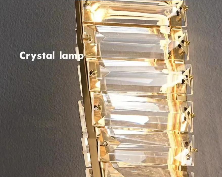 Luxury Gold Crystal Wall Light detail