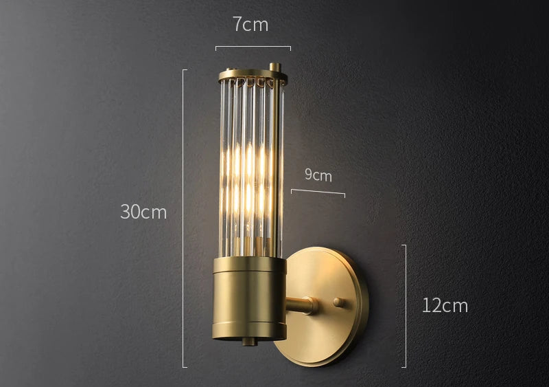 Luxury Gold Wall Lamp Single