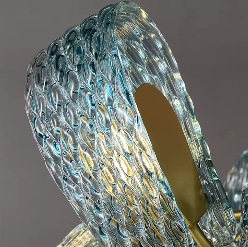 Modern Blue Glass Ceiling Light Fixtures