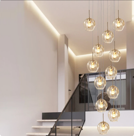 Nordic staircase chandelier