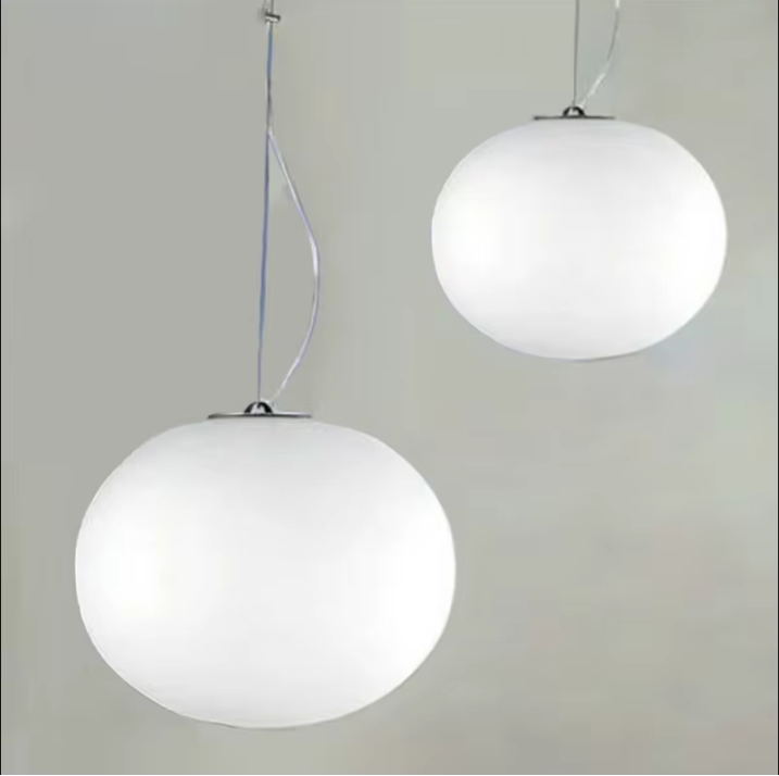 Glass Oval Opaline Lamps