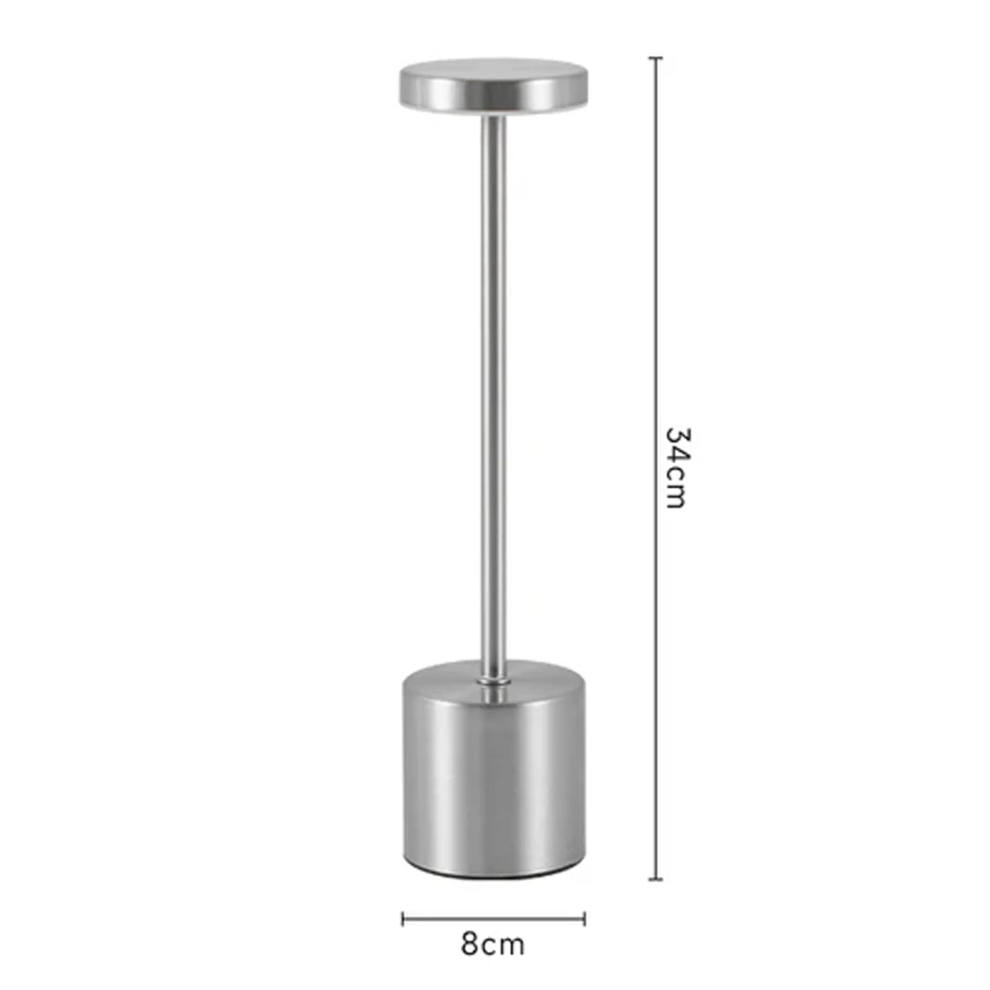 Rechargeable Table Lamp silver