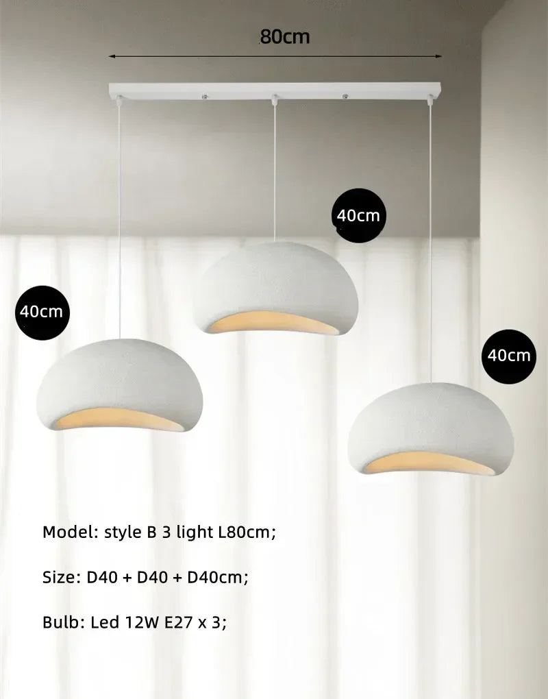 Rectangular Wabi Sabi Hanging Lamps