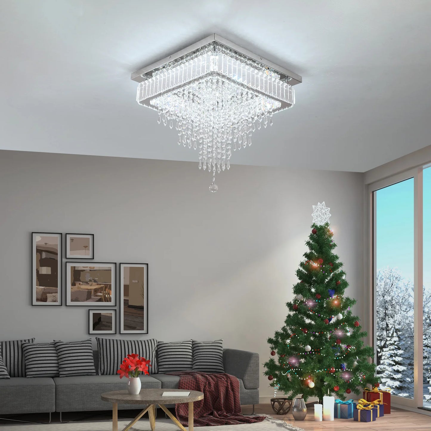 Crystal Modern LED Chandelier