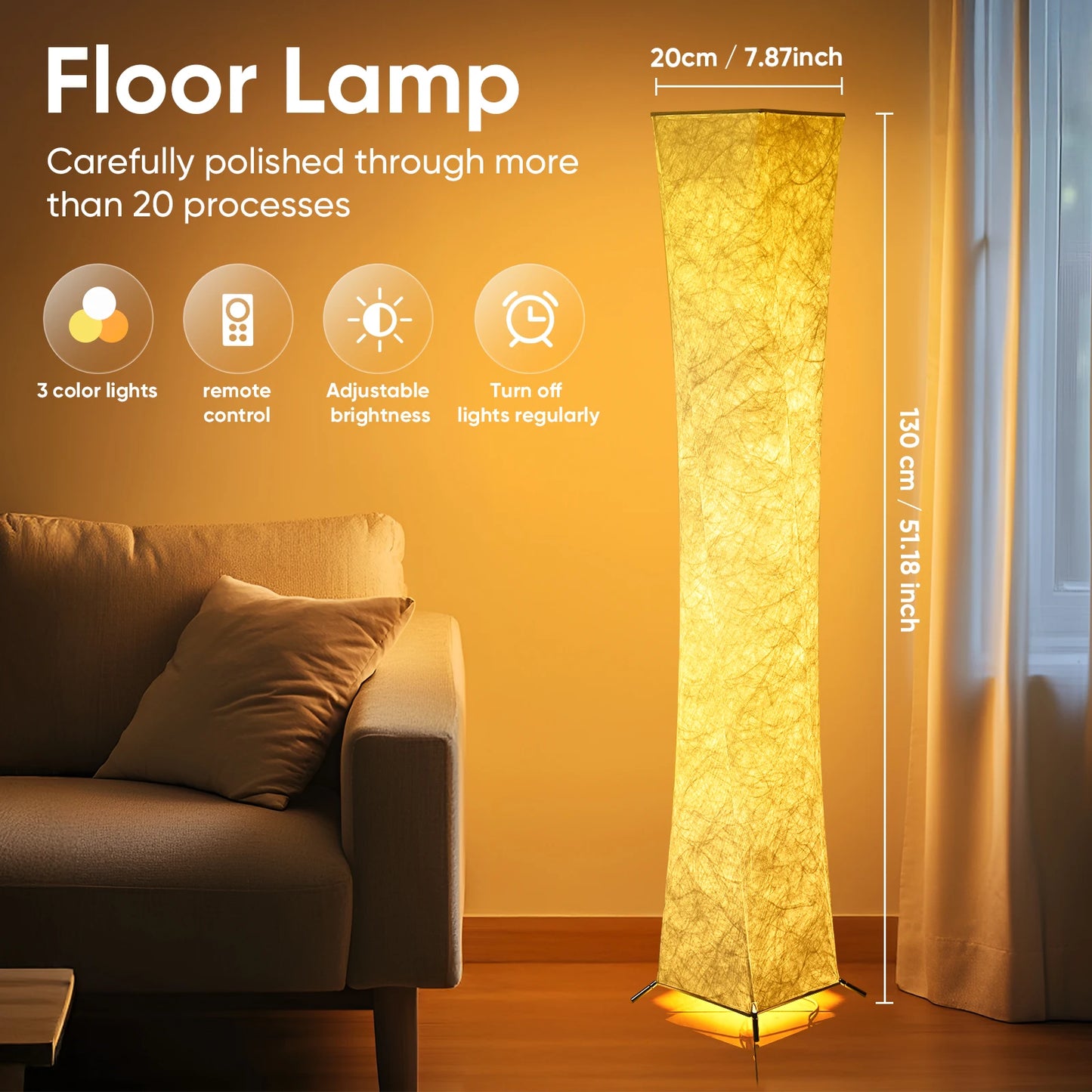 Soft Light Corner Floor Lamps