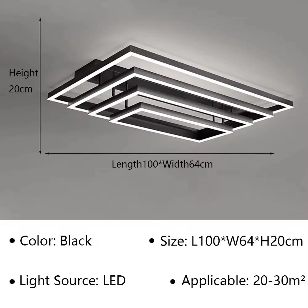 Square Ceiling Light With Adjustable Angle