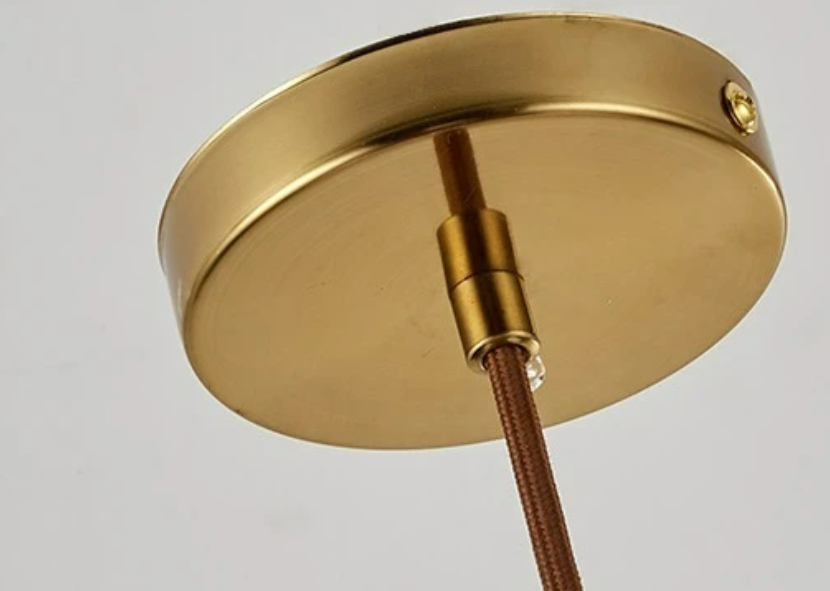 Wooden Pinecone Ceiling Lamp detail