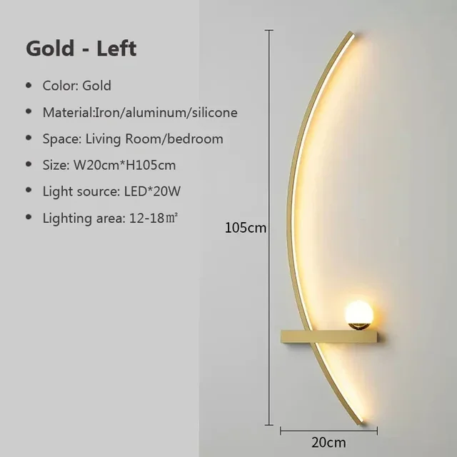 Bedroom Bedside Wall Lamp
