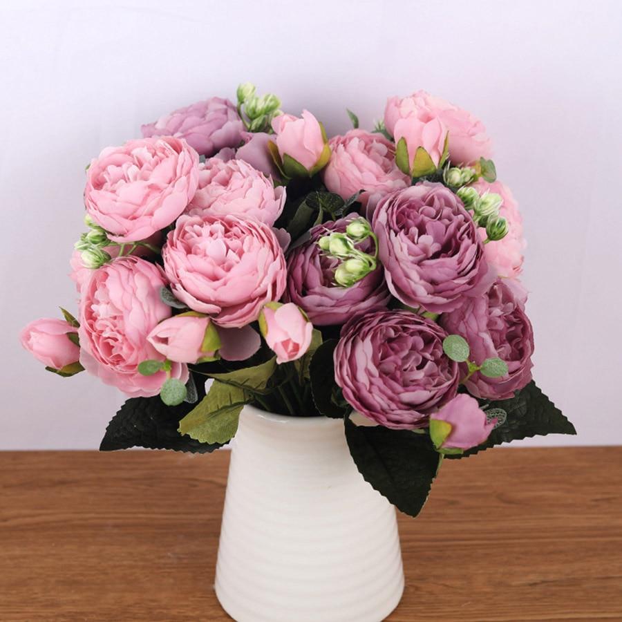 Extra Long Silk Artificial Roses Home Decorations