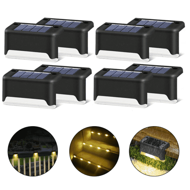 Solar Garden Lights For Stairs Steps Decking Railings