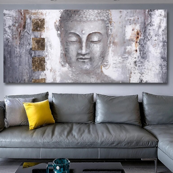 abstract buddha print