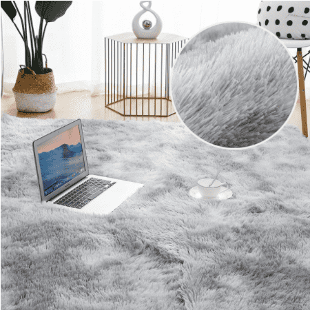 Extra Thick And Fluffy Rug Carpet for Living Room Bedroom