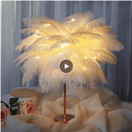 Feather Table Lamp Desk Lamps