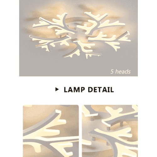 Lámparas de techo LED modernas Cristal de hielo