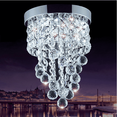 Modern Crystal Ceiling Light Fixture