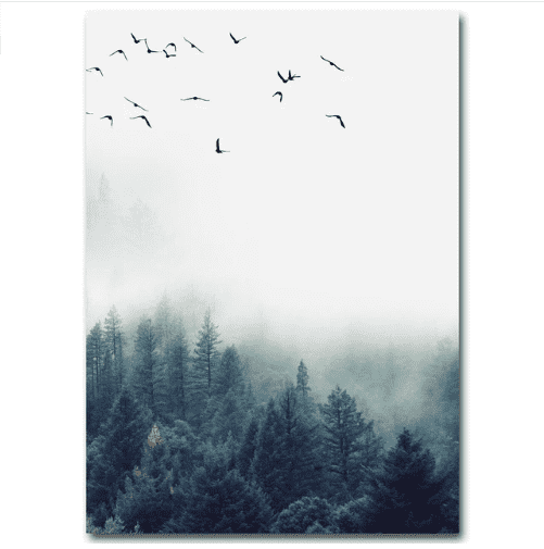 Nordic Forest Landscape HD Canvas Prints