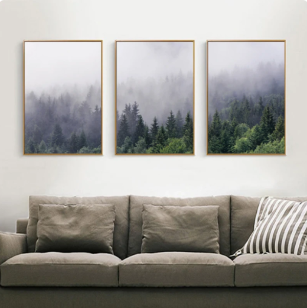 nordic forest wall art