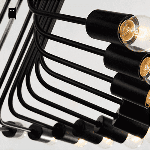 Luces colgantes en espiral