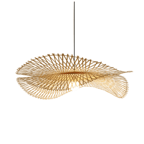 Bamboo Wicker Chandelier