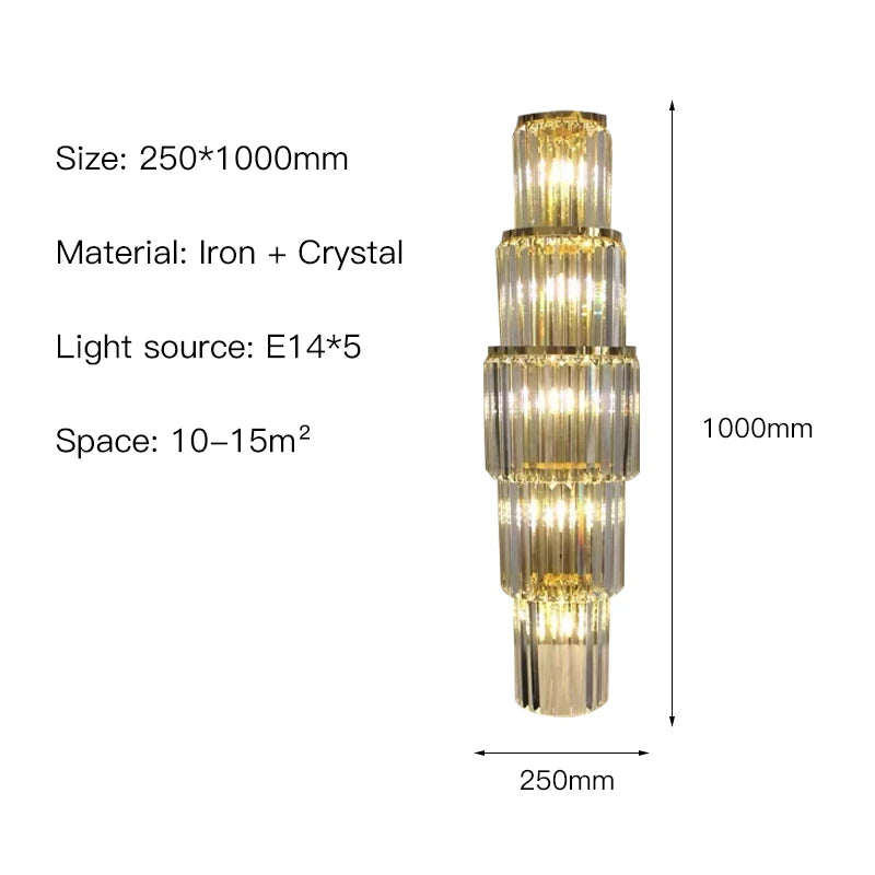 Luxury Crystal Wall Lamp