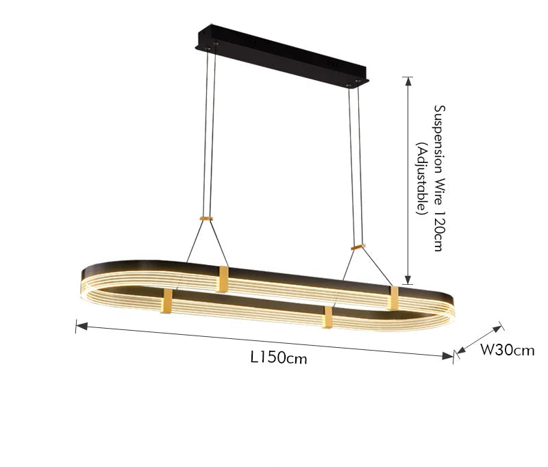 150 cm Long Kitchen Dining Room Table Lights