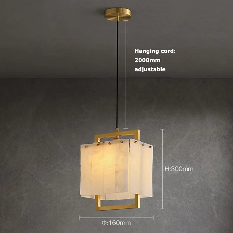 1 Light Italian Marble Chandelier