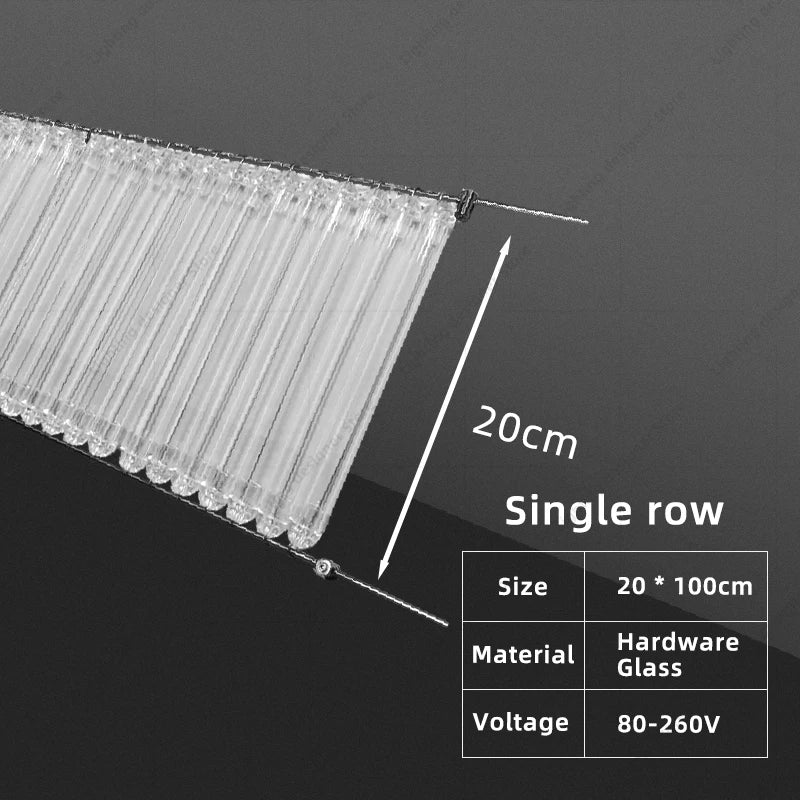 20 cm Glass Ribbon Ceiling Chandelier