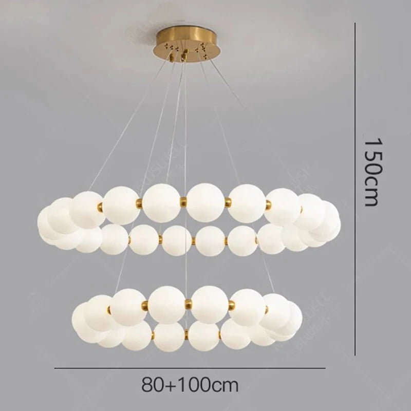 2 Ring Round Ceiling Light Fixture