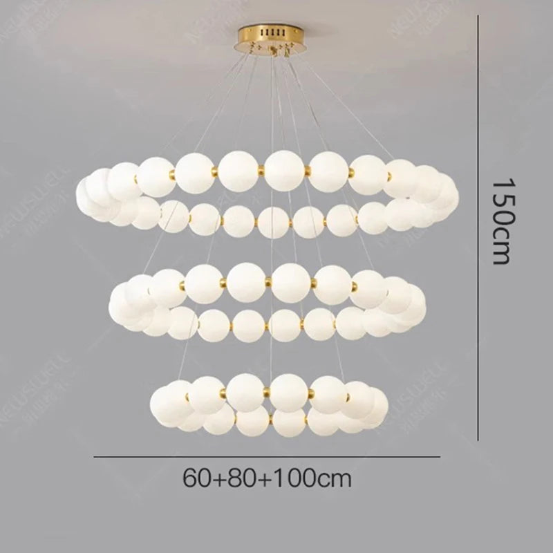 3 Ring Round Ceiling Light Fixture