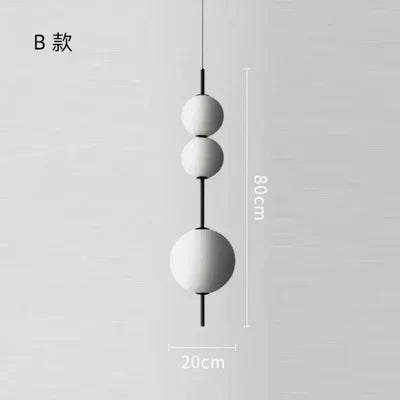 3 ball Modern 3 Or 4 Head Pendant Light