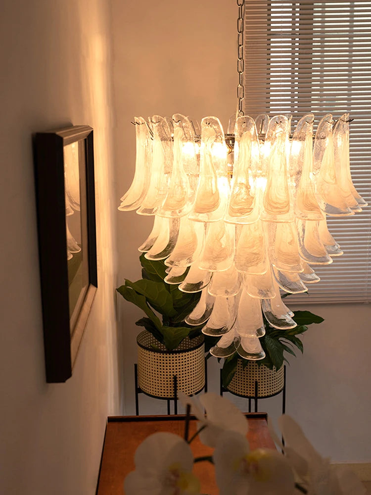 5 Tier Glass Chandeliers