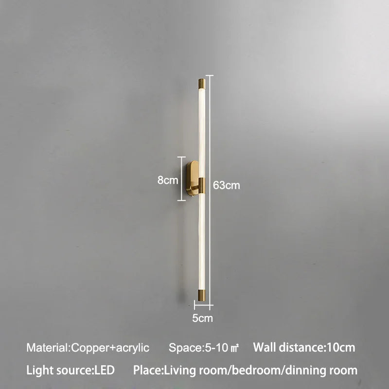 Minimalist Wall Light Sconce 63 cm