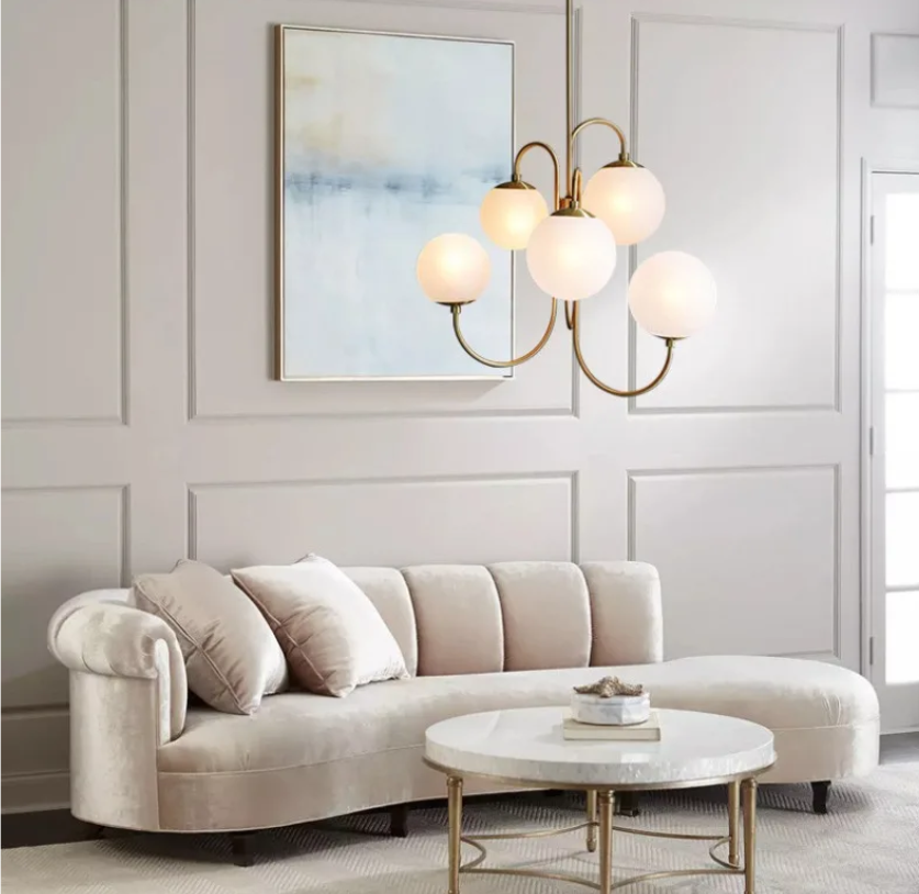6 Light Chandelier For Modern Living Room