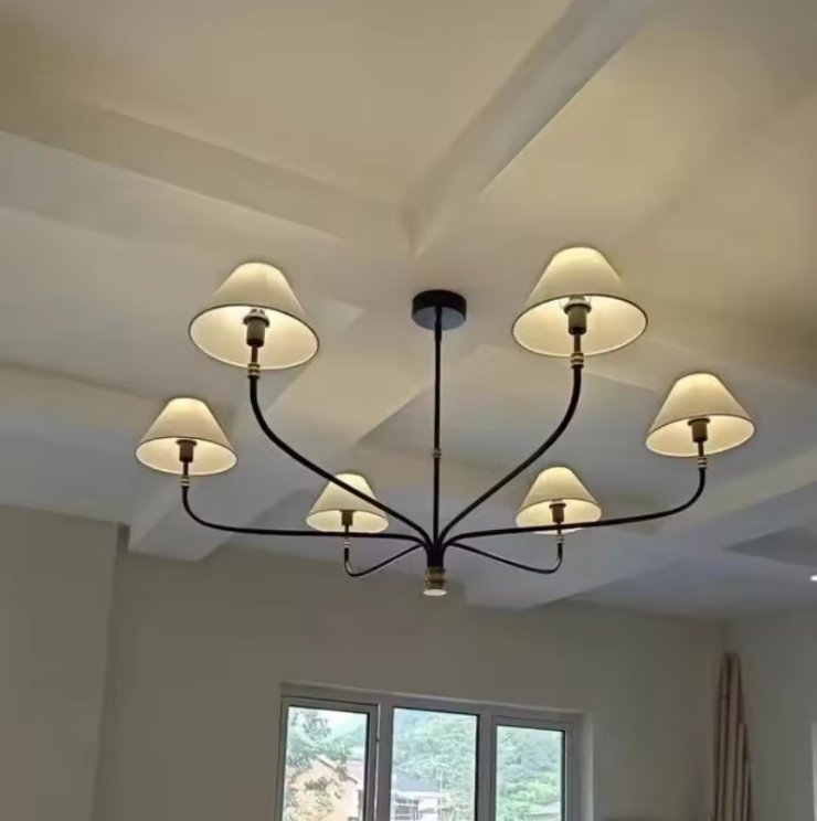6 Light Vintage Chandelier