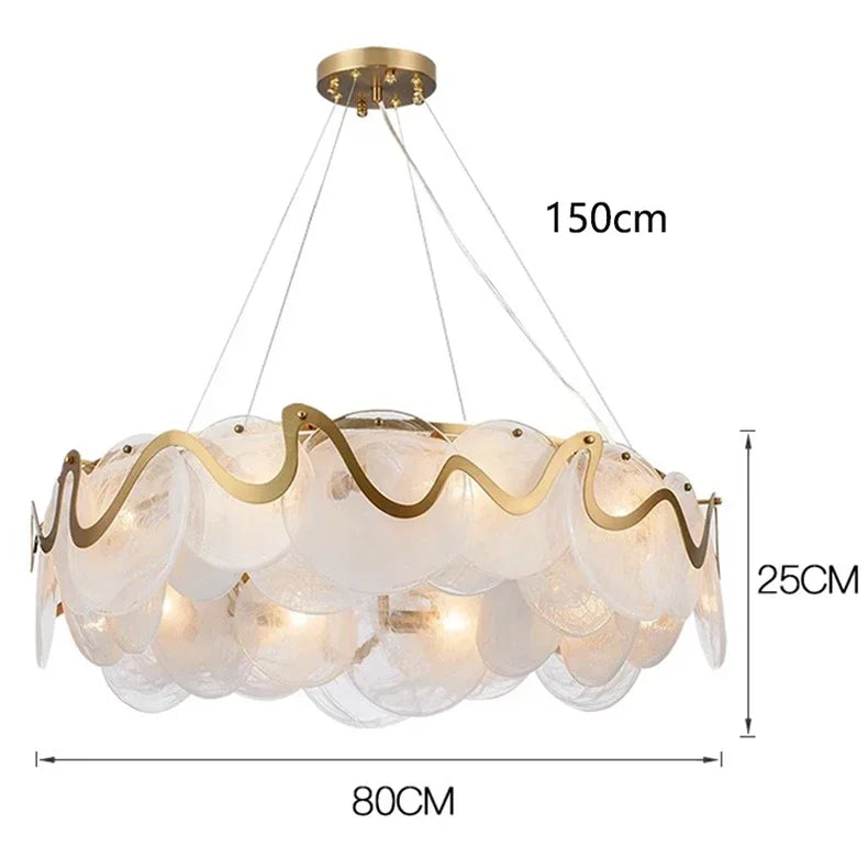 Round Ceiling Light Chandelier For Modern Living Spaces