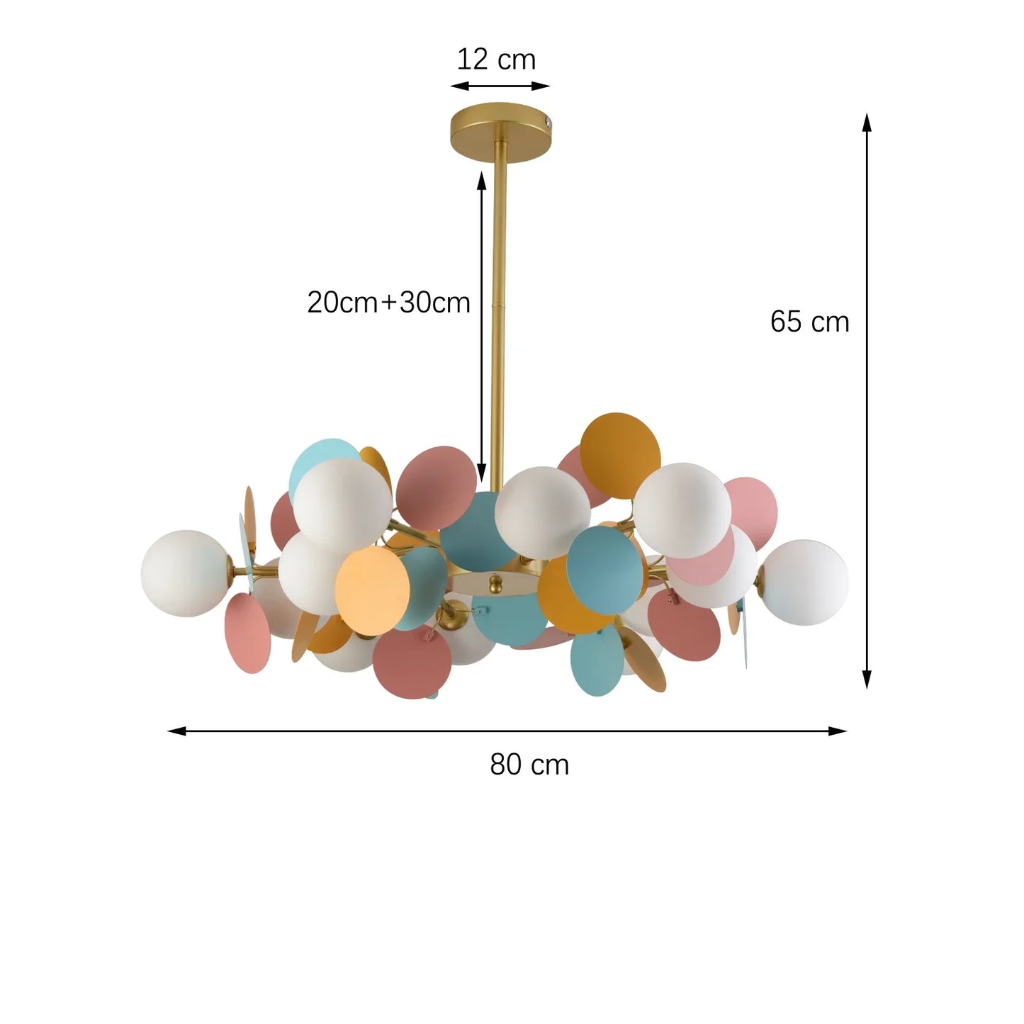 80 cm Colorful Pendant Ceiling Light